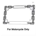 Stainless Steel Decorative Custom Motorcycle Car license Plate Frames For Injection Molding