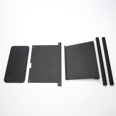 Precision CNC Machined Aluminum Parts with Customized Shapes in Black Anodizing