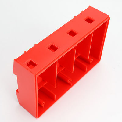 Customized PC/ABS Plastic Injection Molded Housing Parts in Red Color