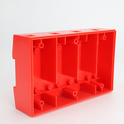 Customized PC/ABS Plastic Injection Molded Housing Parts in Red Color