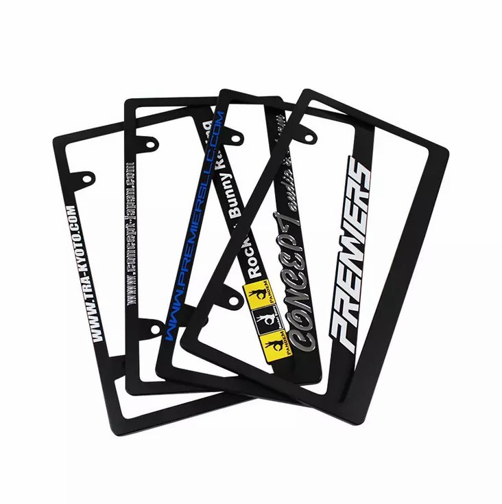 Custom Plastic Car License Plate Frame Car Number Plate Frame For Injection Molding