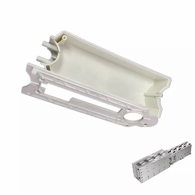 ABS Plastic Injection Molded Housing Part White Color