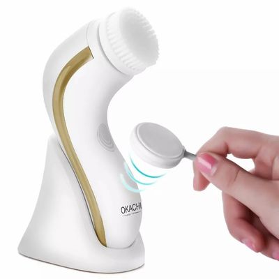 Silicone Electric Facial Cleansing Brush Face Cleaning Spa Massage Scrubber Massager Face Body