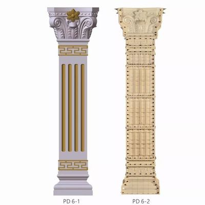 Plastic Cement Concrete Square Roman Column Pillar Moulds For House Building