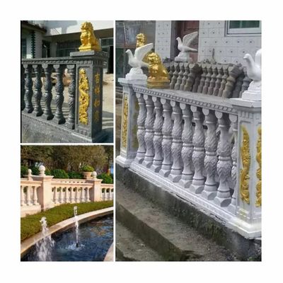0.05mm Plastic Injection Molding Parts Simple Floor Mounted White Solid Wood Balustrade Interior Stair Baluster