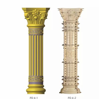 Custom-Made ABS Plastic Concrete Square 50cm X 50cm Roman Pillar Chapiter Mould