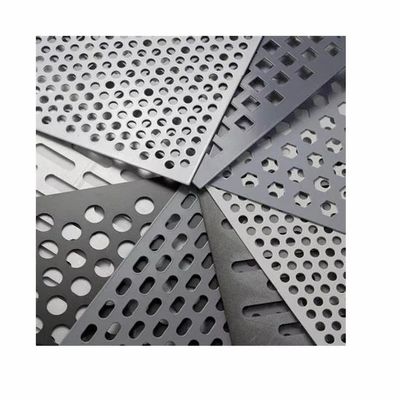 Galvanized Stainless CNC Machining Parts Stamping Decorative Perforated Metal Sheet For Fencing Radiator Covers