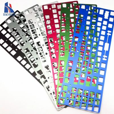 Custom OEM High Precision Multicolor Anodizing Aluminum Plastic CNC Machining Parts Mechanical Keyboard Case