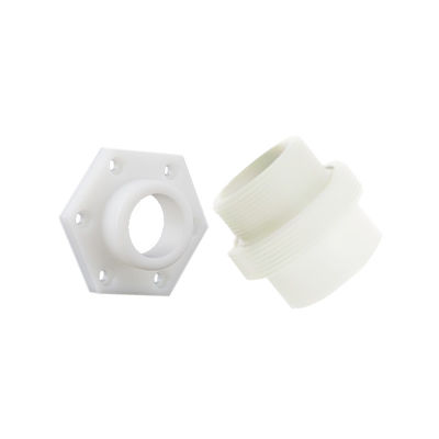 POM Material CNC Machining Milling Parts White Color Glossy Surface
