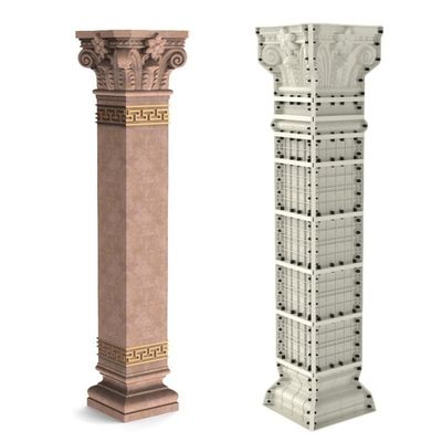 Custom-Made 2083 Rapid Prototype Tooling ABS Architectural Precast Concrete Cement Column Pillar Molds