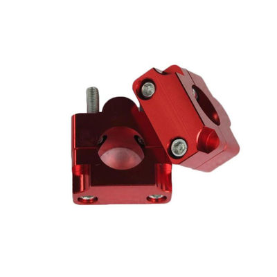 6061 Aluminum CNC Machining Parts Red Black Anodizing For Measurement Device