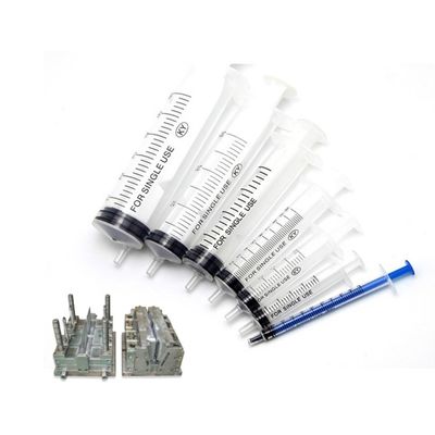 Custom Injection Mold For Syringe Parts Plastic Safety And Health Syringe Fittings