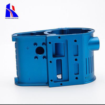 Blue Drilling CNC Machining Parts Plating Surface Treatment ISO9001